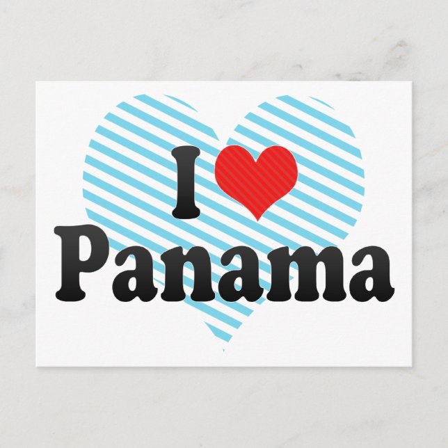 I Love Panama Postcard (Front)