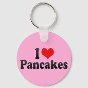 I Love Pancakes Key Ring