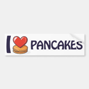 I love Pancakes T-Shirt Bumper Sticker