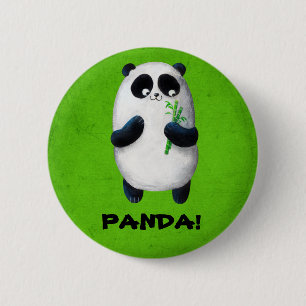 I love Panda 6 Cm Round Badge