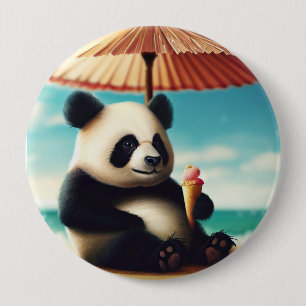 I love panda Bears 10 Cm Round Badge