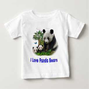I love panda Bears Baby T-Shirt
