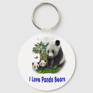 I love panda Bears Key Ring