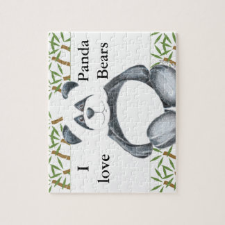 I Love Panda Bears Puzzle