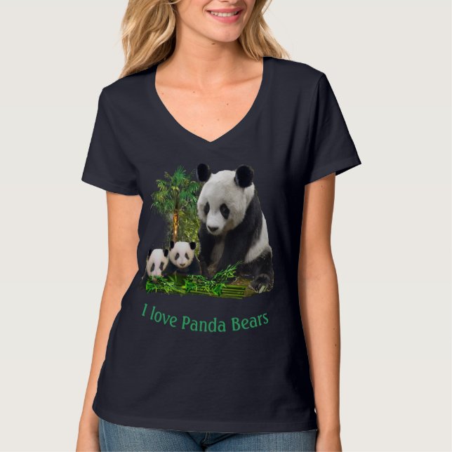I love panda Bears T-Shirt (Front)