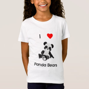 I Love Panda Bears T-Shirt
