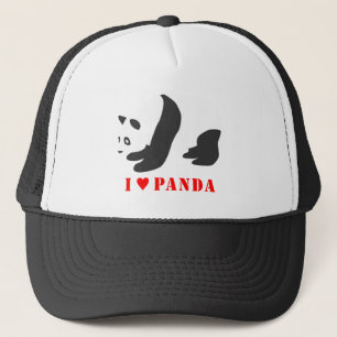 I Love Panda (Black) Trucker Hat