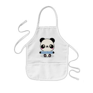 I Love Panda Kids Apron