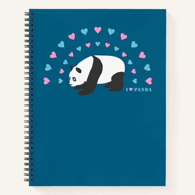 I Love Panda Notebook (Front)