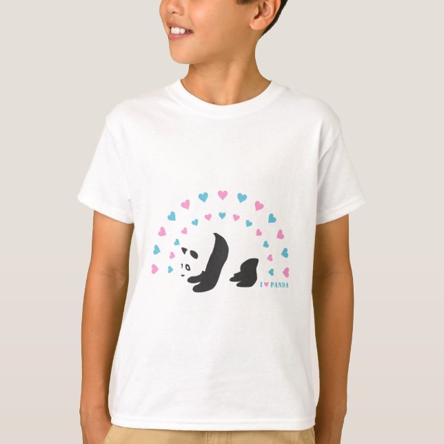 I Love Panda T-Shirt (Front)
