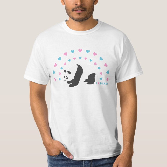 I Love Panda T-Shirt (Front)
