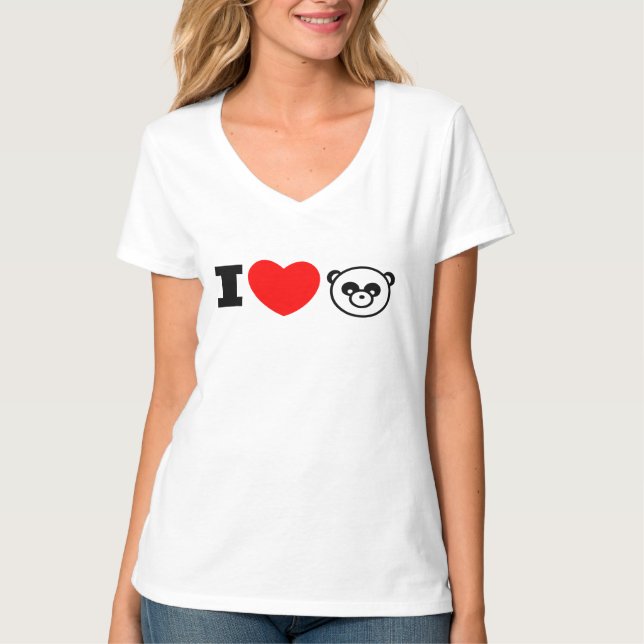 I LOVE PANDA T-Shirt (Front)