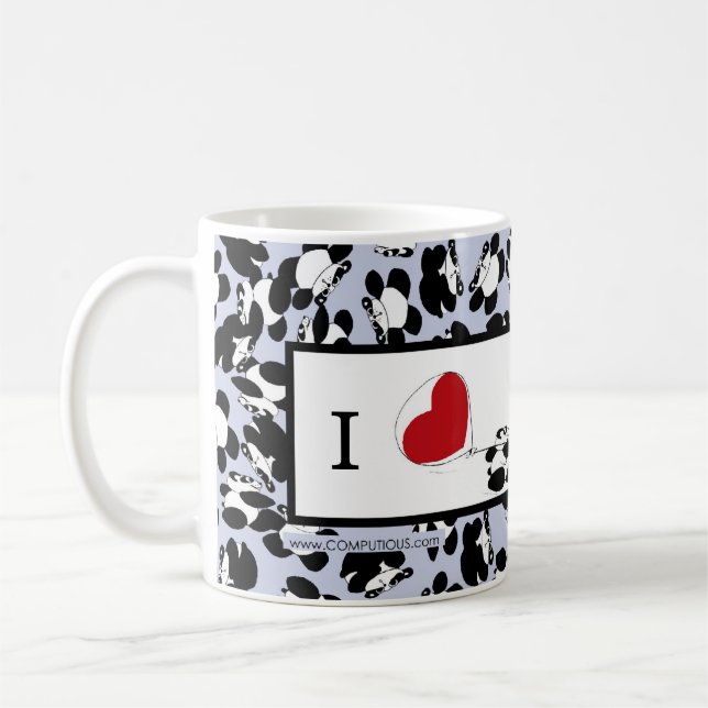 I love pandas coffee mug (Left)