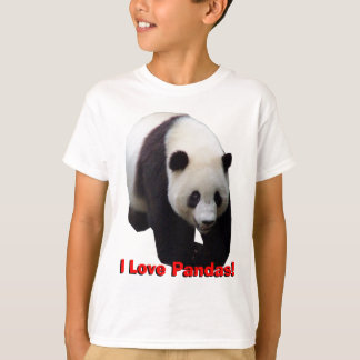 I Love Pandas! Giant Panda Kids Shirt