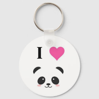 I love pandas key ring