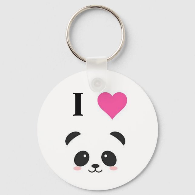 I love pandas key ring (Front)