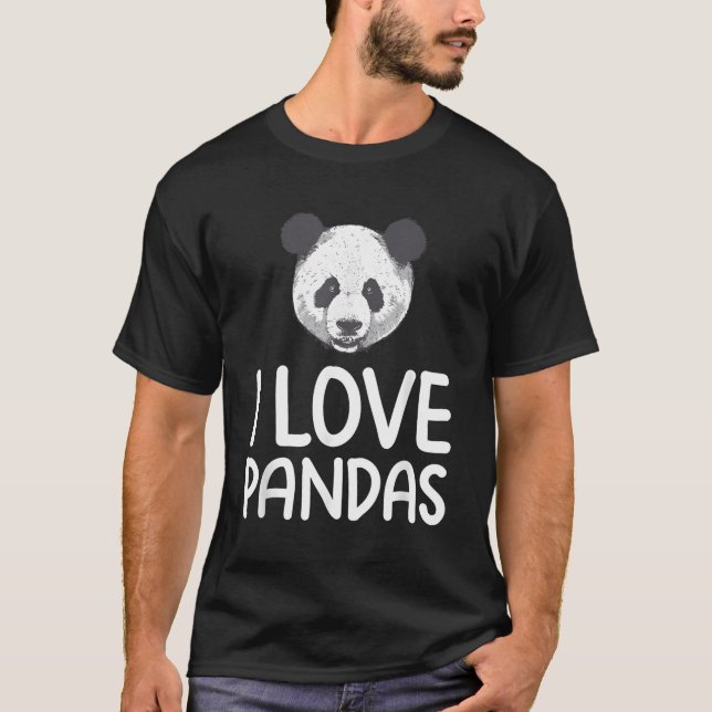 I Love Pandas T-Shirt (Front)