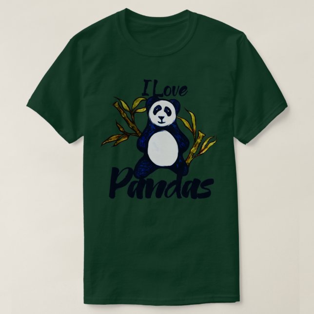 I love pandas T-Shirt (Design Front)