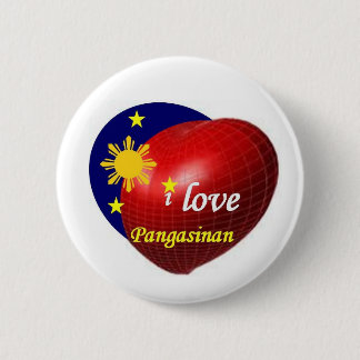 I love Pangasinan 6 Cm Round Badge