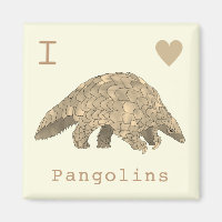 I Love Pangolins Cute Endangered Species Animal