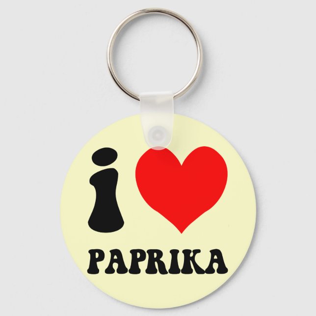 I love paprika key ring (Front)