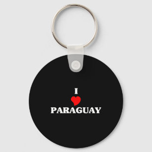 I Love Paraguay Key Ring