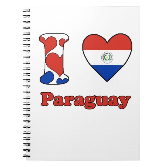 I love Paraguay Notebook (Front)