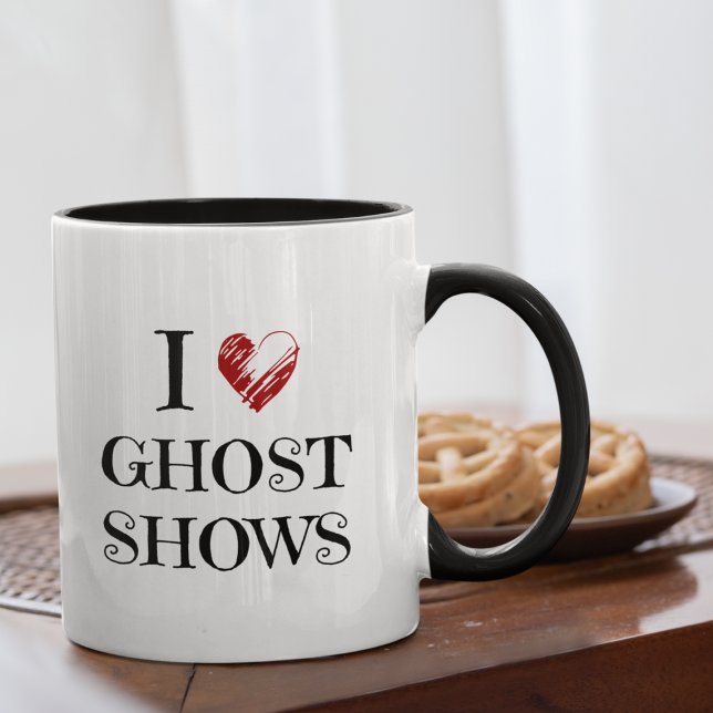 I Love Paranormal Investigator Ghost Hunting Shows Mug (Creator Uploaded)
