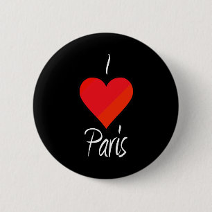 I Love Paris 6 Cm Round Badge