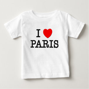I Love Paris Baby T-Shirt