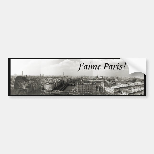 "I love Paris!" Bumper Sticker (Front)