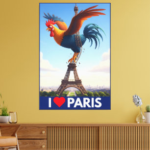 I Love Paris Canvas Print