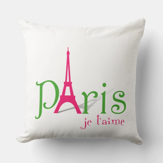 I love Paris Cushion (Front)
