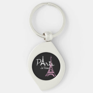I Love Paris Eiffel Tower France French Souvenir Key Ring