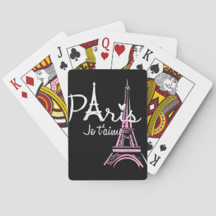 I Love Paris Eiffel Tower France French Souvenir Playing Cards