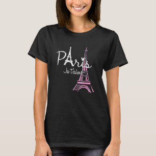 I Love Paris Eiffel Tower France  French Souvenir T-Shirt