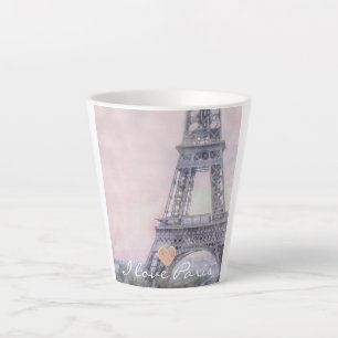 I Love Paris Eiffel Tower Latte Mug