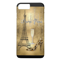 I Love Paris Gold Leaf Eiffel Tower Fashion Shoes