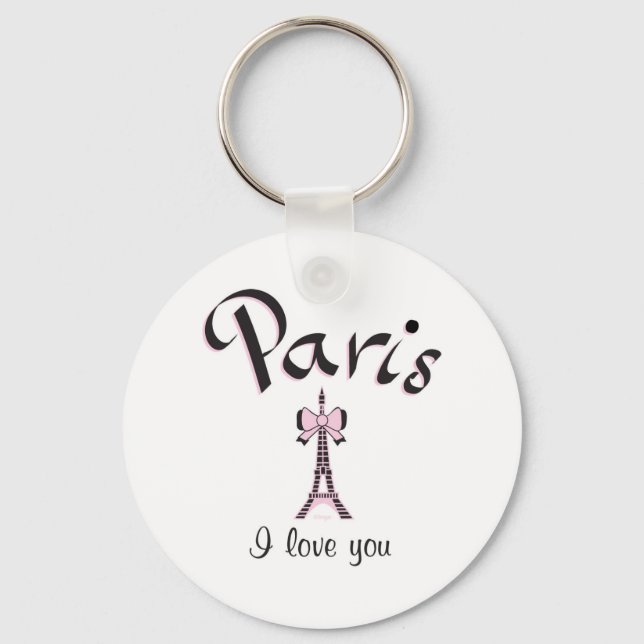 I love Paris Key Ring (Front)
