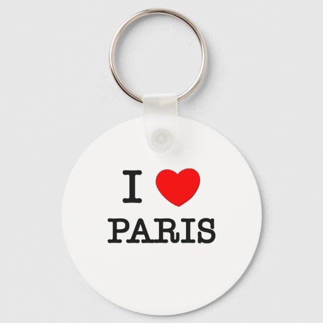 I Love Paris Key Ring (Front)