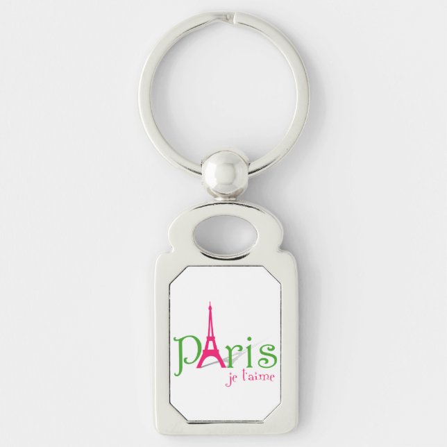 I love Paris Key Ring (Front)