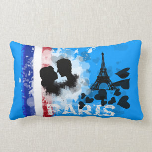 I Love Paris Lumbar Cushion