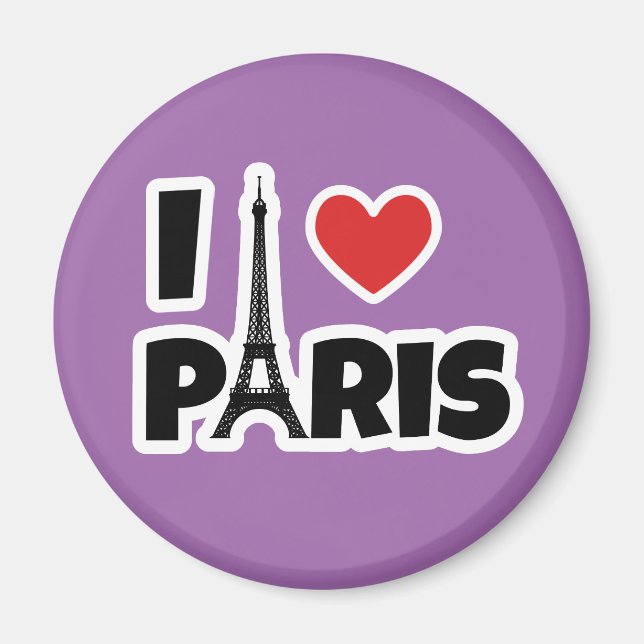 I love Paris Magnet (Front)