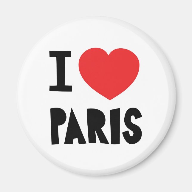 I love Paris Magnet (Front)