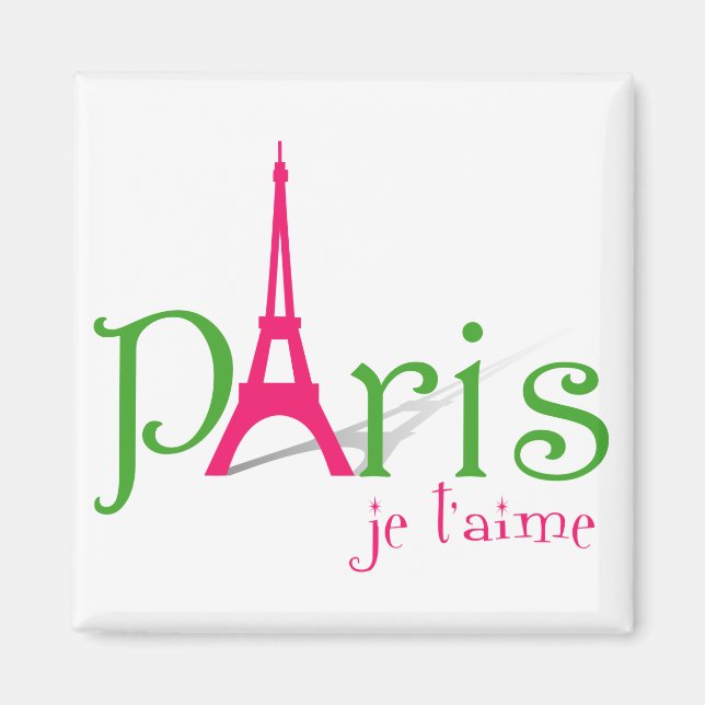 I love Paris Magnet (Front)