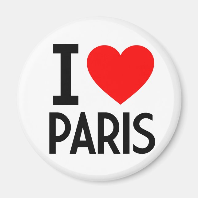 I Love Paris Magnet (Front)
