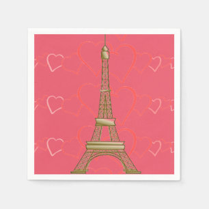 I Love Paris Paper Napkins
