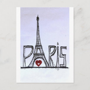 I love Paris Postcard