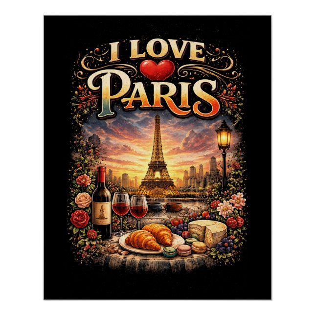 I Love Paris Poster (Front)