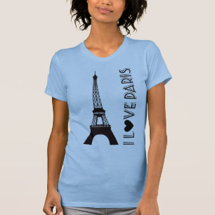 I Love Paris   The Eiffel Tower T-Shirt